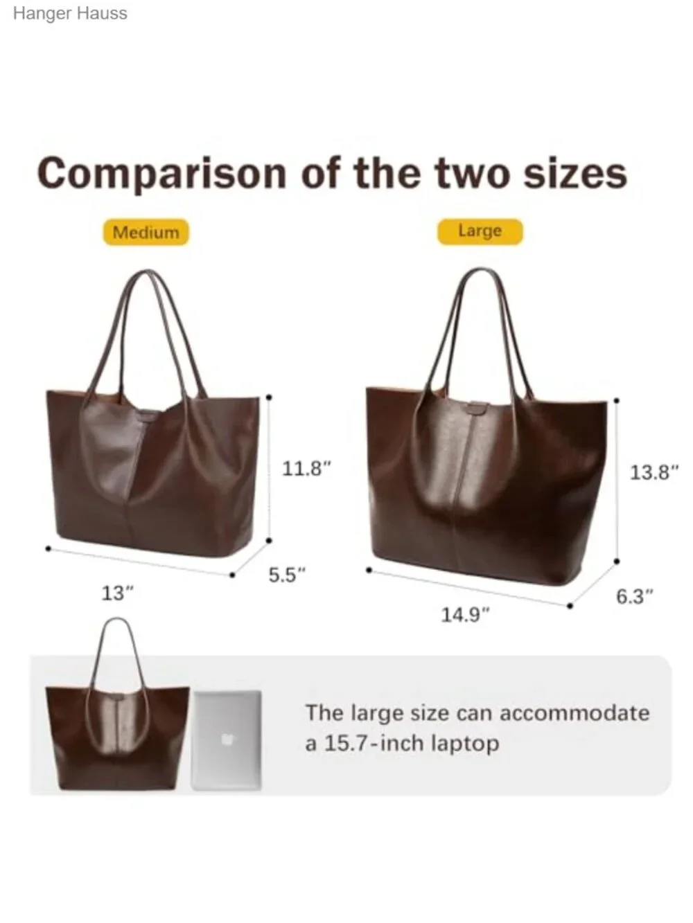 Large Capacity Faux Leather Tote Bag with Matching Clutch Purse_2